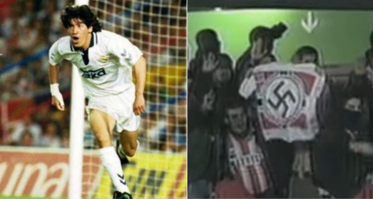 Iván Zamorano y cuando no pudo llegar al Atlético Madrid por bloqueo de su barra, el Frente Atlético