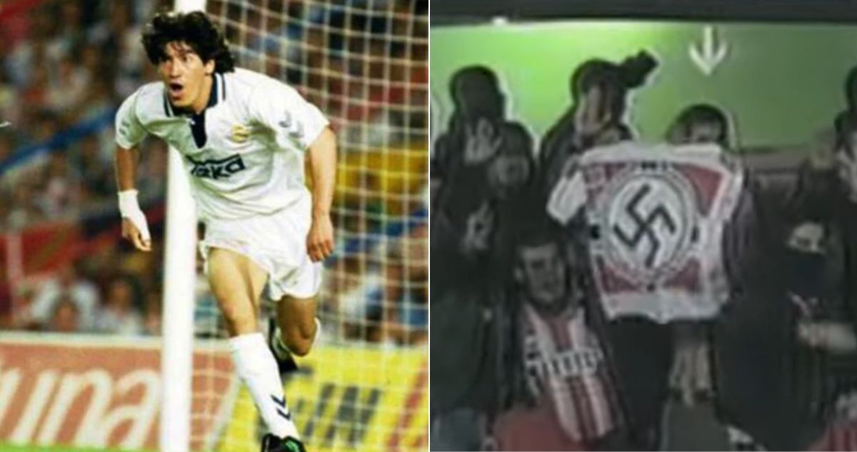 Iván Zamorano y cuando no pudo llegar al Atlético Madrid por bloqueo de su barra, el Frente Atlético