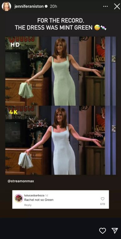 Jennifer Aniston abre debate al compartir imagen de Friends en HD y 4K