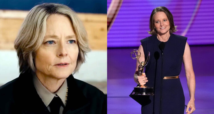 Jodie Foster recibiendo su primer Emmy