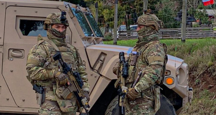 Funcionarios de la Armada por operativo derivado de crimen en La Araucanía