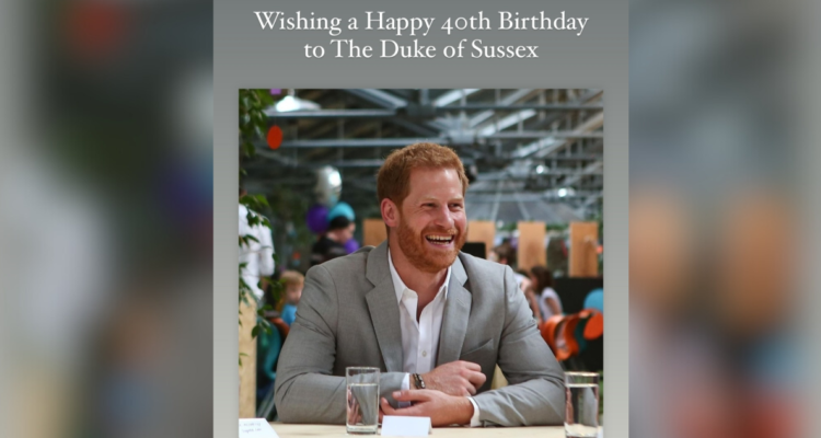 La Casa Real británica y los príncipes de Gales felicitan al príncipe Harry por su cumpleaños