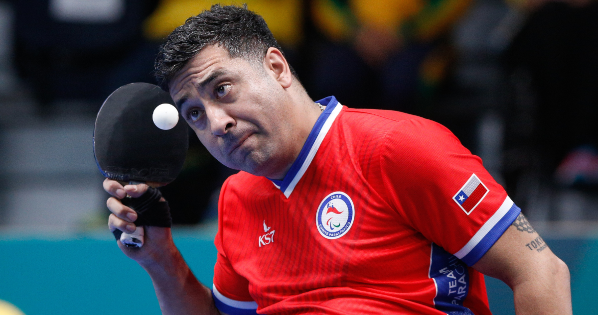 Luis Flores se instaló entre los 8 mejores del para tenis de mesa en los Paralímpicos de París 2024.