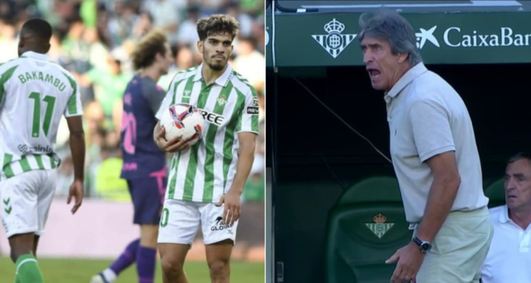 Manuel Pellegrini estalló contra sus jugadores en agónico triunfo el Betis.