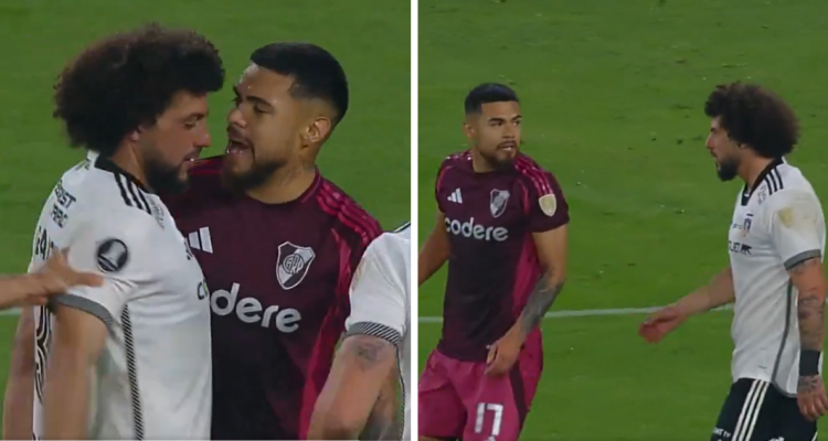 Cruce áspero, expulsiones e invitación a pelear: el encontrón de Falcón y Paulo Díaz en el Monumental