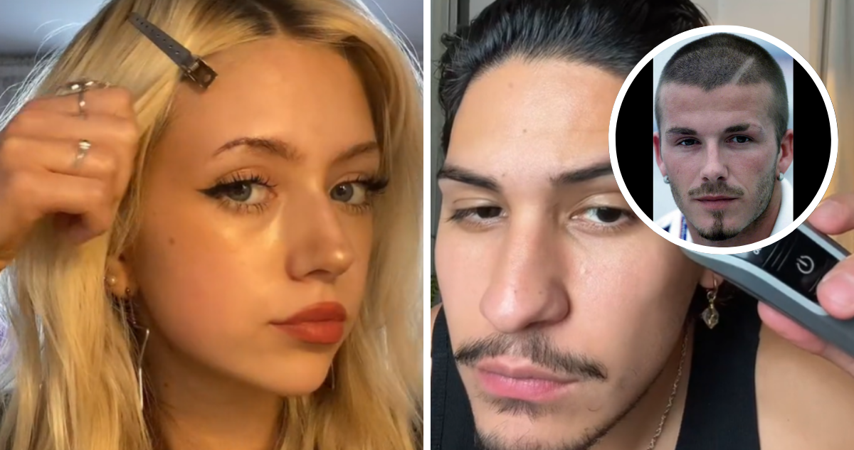 Vuelve moda que popularizó David Beckham: ahora se llama “eyebrow slit” y es furor en redes sociales