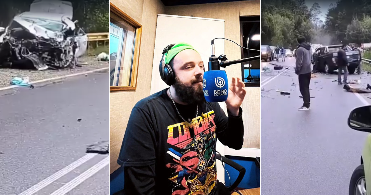 Muere vocalista de banda “La Teruka” en violento accidente de tránsito en Valdivia