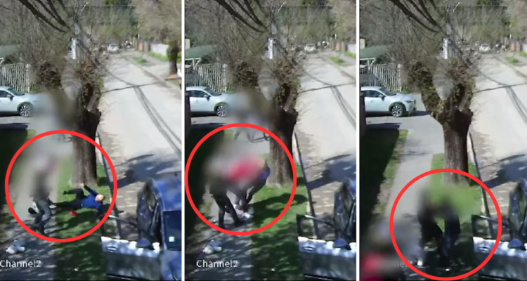 Brutal pelea se registra cerca del Colegio Concepción Chiguayante: joven recibió cortes en su cara