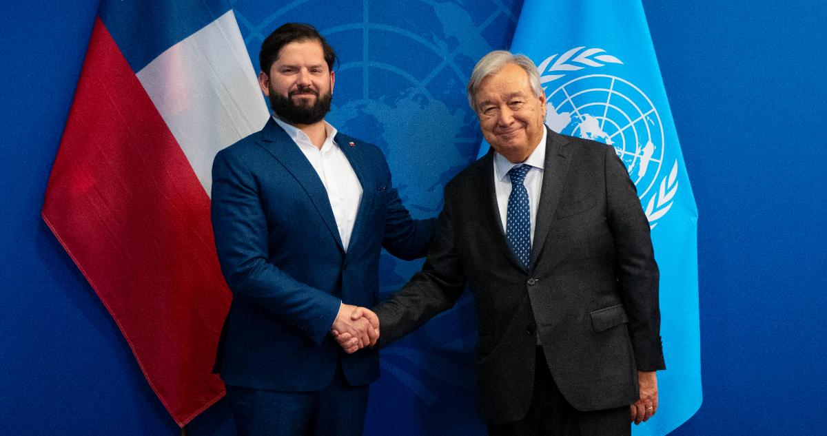 Multilateralismo y seguridad: los temas abordados en reunión de Boric con Secretario General de la ONU