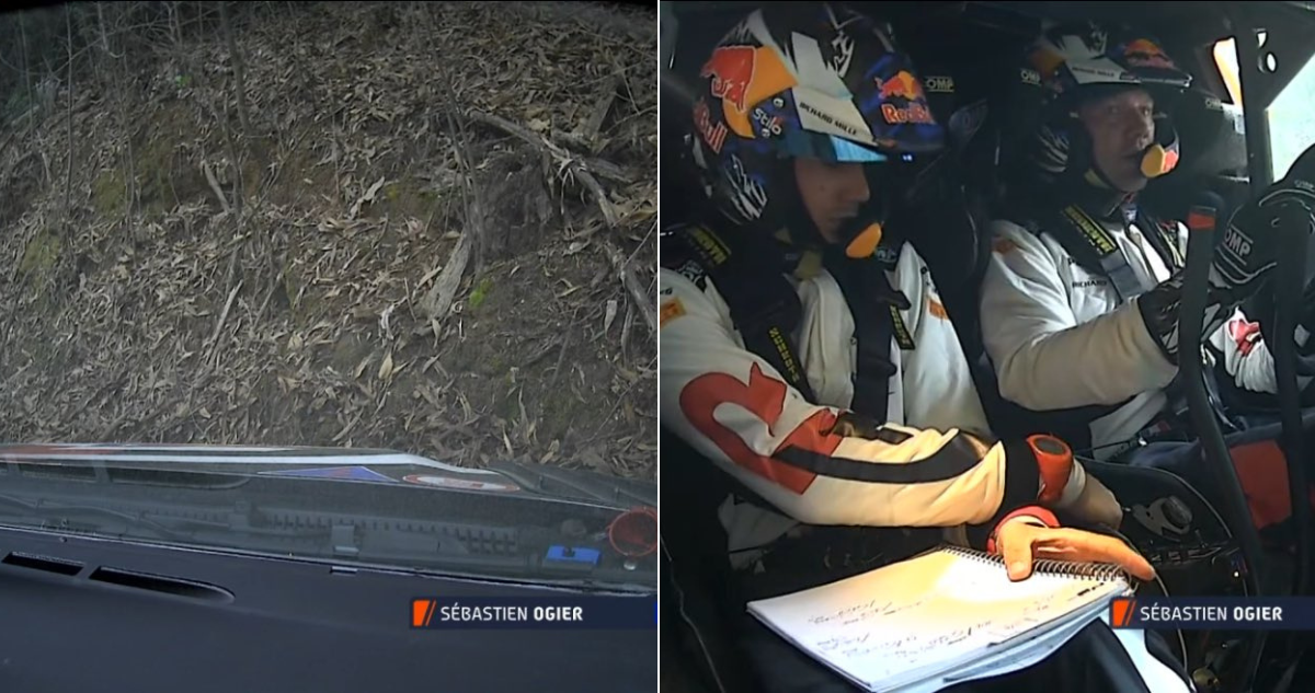Sébastien Ogier impactó una piedra y podría abandonar la competencia en el WRC de Chile.