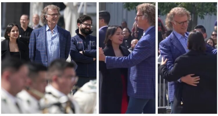 Orfeón de Carabineros homenajeó con un vals a André Rieu: sacó a bailar a ministra Arredondo
