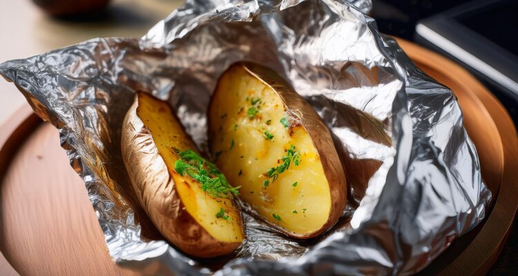 Cocinar con papel aluminio