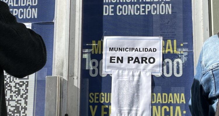 Paro en municipalidad de Concepción