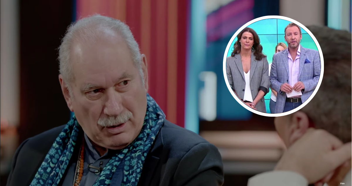 Pedro Engel en “Al piano con Lucho hablando de su salida de Bienvenidos de Canal 13