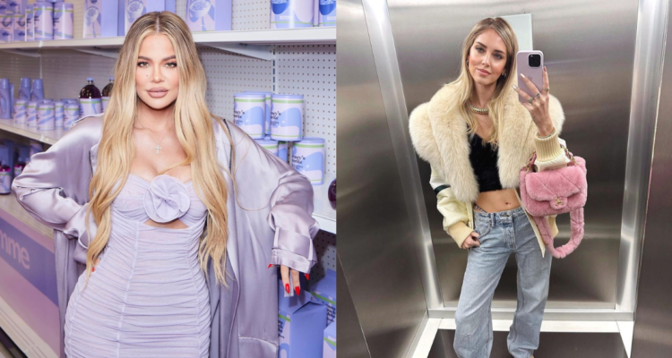 Khloé Kardashian (izquierda) y Chiara Ferragni (derecha) en referencia a consejos de personal shopper para vestir lujoso