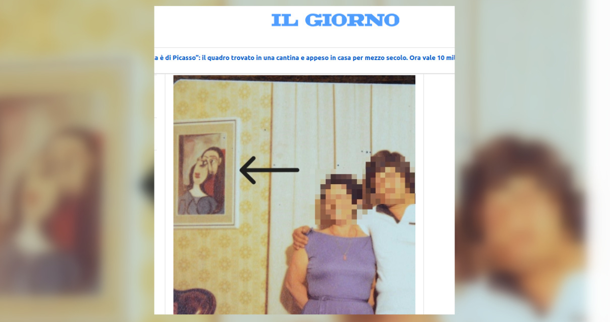 Familia italiana compró cuadro usado hace 50 años: hoy se enteran que en un Picasso que vale millones