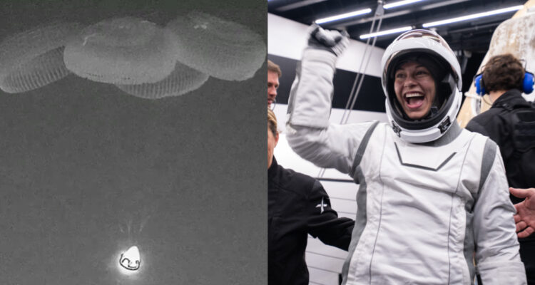 Astronautas de SpaceX volviendo a la Tierra tras misión Polaris Dawn