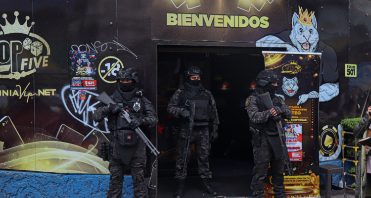 Frontis de casinos ilegales por prisión preventiva a detenidos