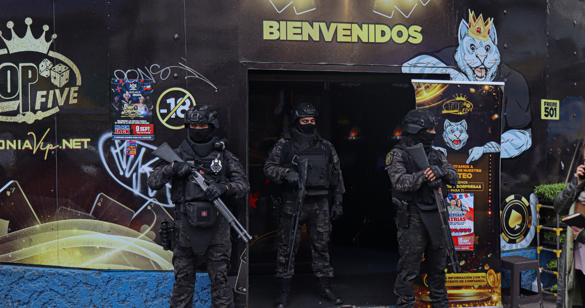 Frontis de casinos ilegales por prisión preventiva a detenidos