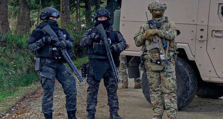 Funcionarios policiales en operativo en Tirúa que derivó en la prisión preventiva de 8 personas