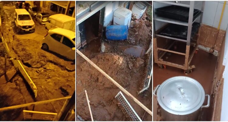 Rotura de tubería genera daños en viviendas de Ramaditas