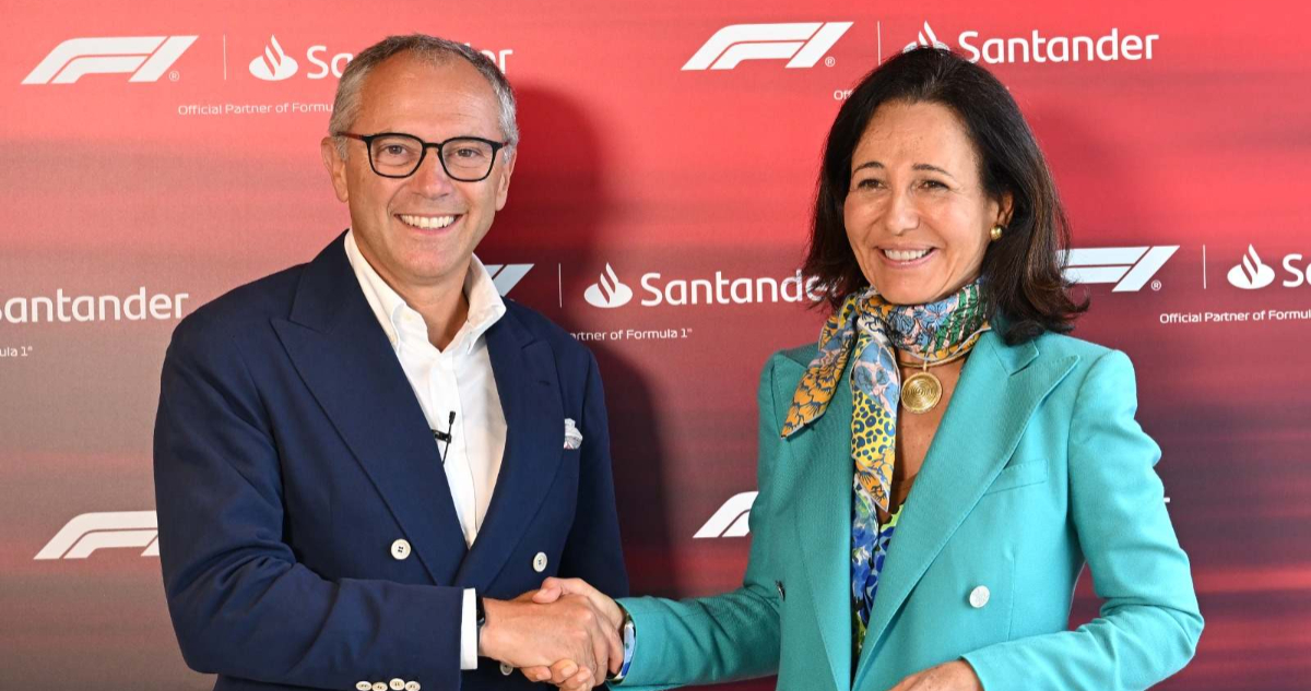 Santander será patrocinador y banco oficial de la Fórmula 1 desde 2025