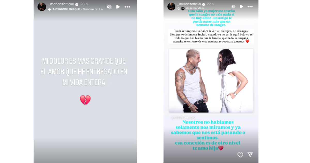 Instagram Stories de DJ Méndez