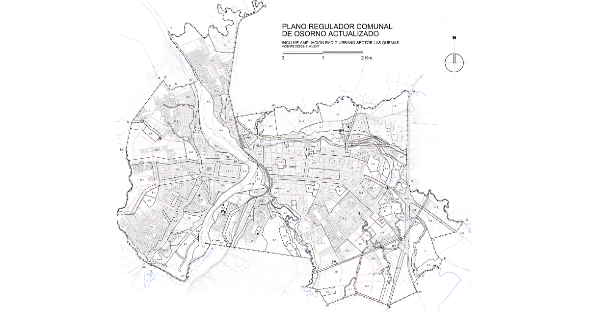 Plan Regulador Comunal de Osorno actualizado