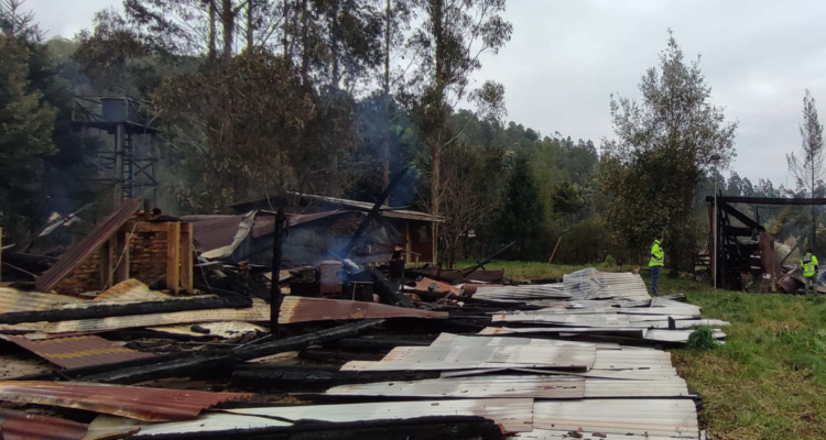 ataque incendiario Curacautín