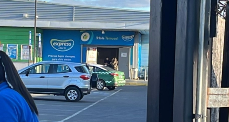 Herido en supermercado