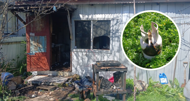 explosión de cilindro de gas