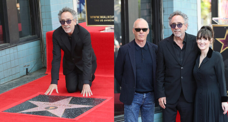 Tim Burton recibe su estrella en el Paseo de la Fama de Hollywood: Winona Ryder lo homenajeó