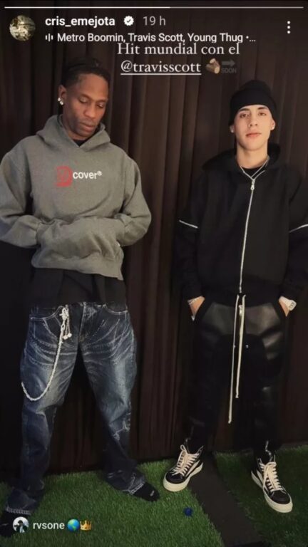 Travis Scott a la conquista de Chile: silenció una fonda, cantó "Fe!n" 5 veces y grabó con Cris MJ