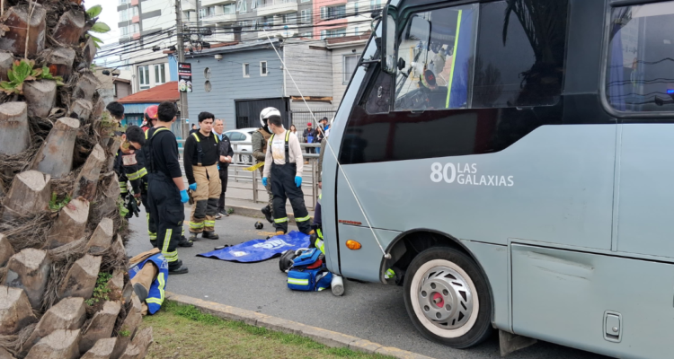 Joven muere tras ser arrollado por micro frente a Universidad San Sebastián en Concepción