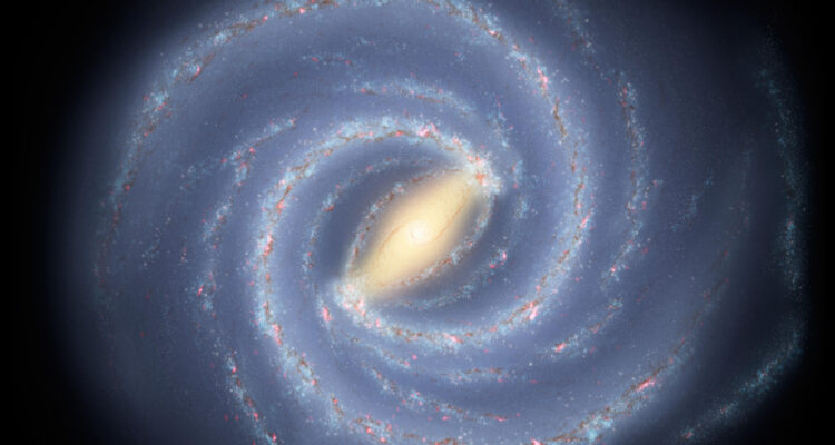 Representación artística de la Vía Láctea