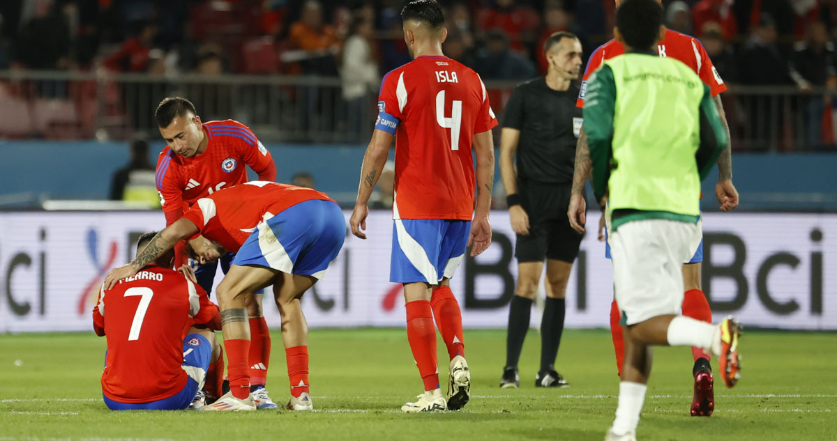 Vicente Pizarro sufrió grave lesión ante Bolivia.