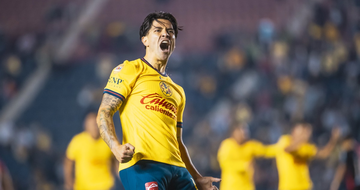 Víctor Dávila marcó en su primer partido con el América de México.