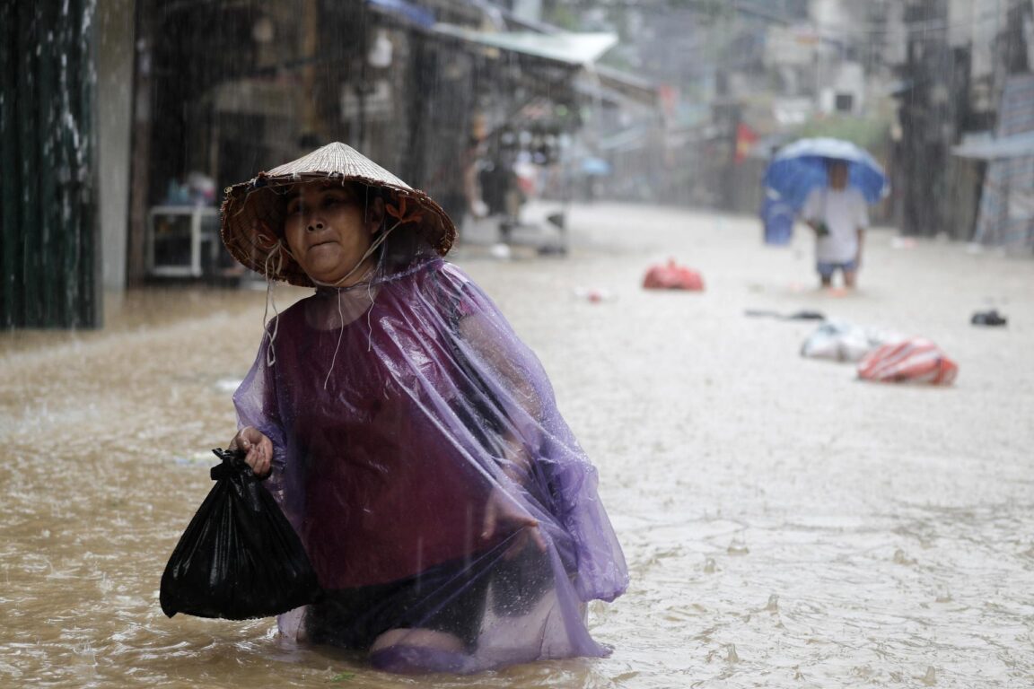 Inundaciones en Hanoi, Vietnam