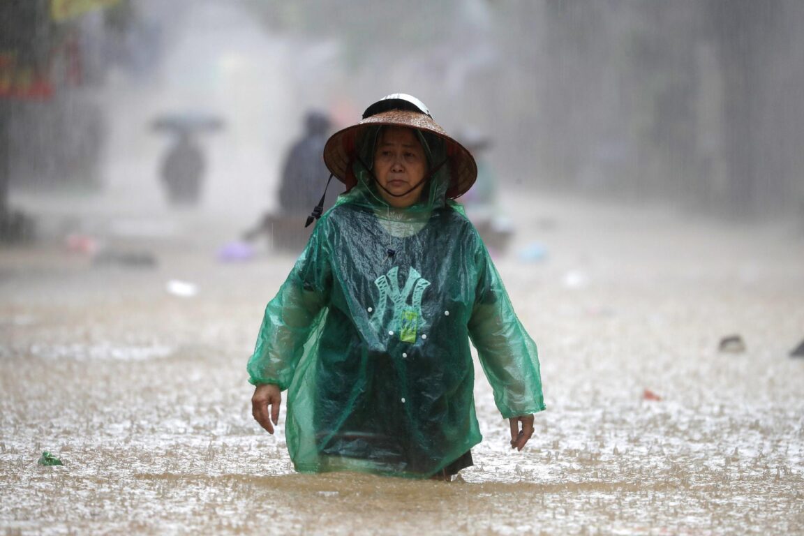 Inundaciones en Hanoi, Vietnam