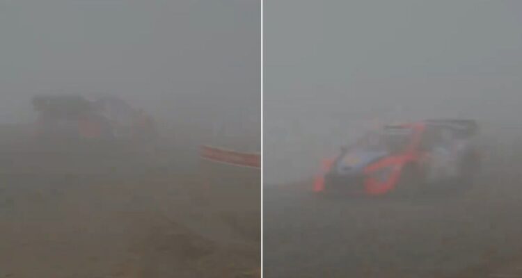 Hyundai festina con espesa niebla del Bío Bío en WRC Chile 2024: “Ahora lo ves, ahora no”