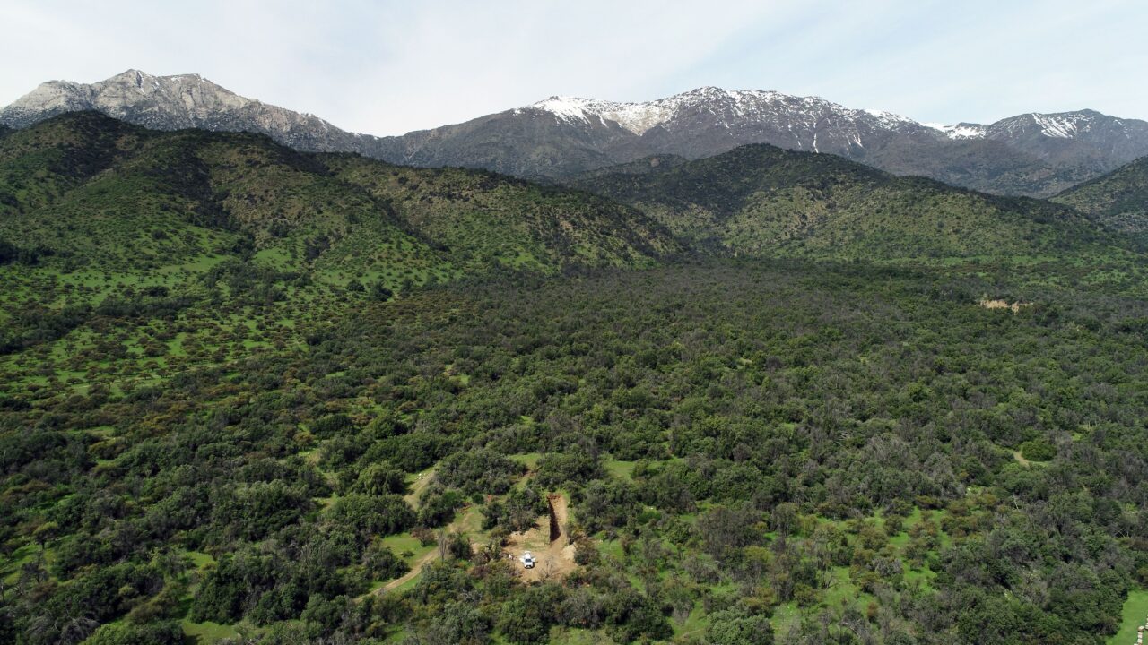 Sector El Principal, en Pirque, donde se encontró evidencia física de la Falla San Ramón