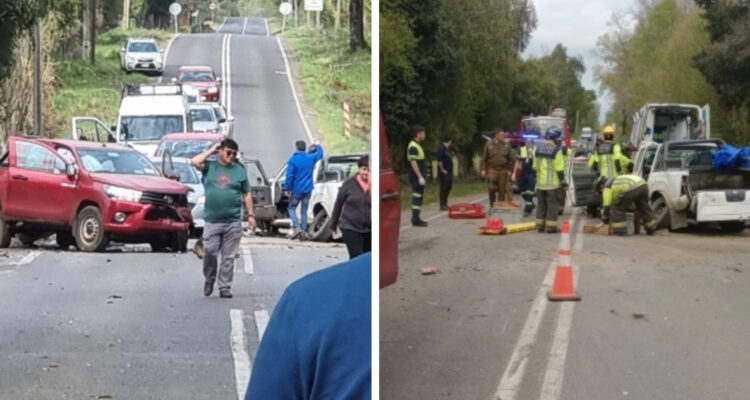 Violenta colisión frontal en ruta Padre Las Casas-Cunco deja una persona fallecida y dos lesionadas