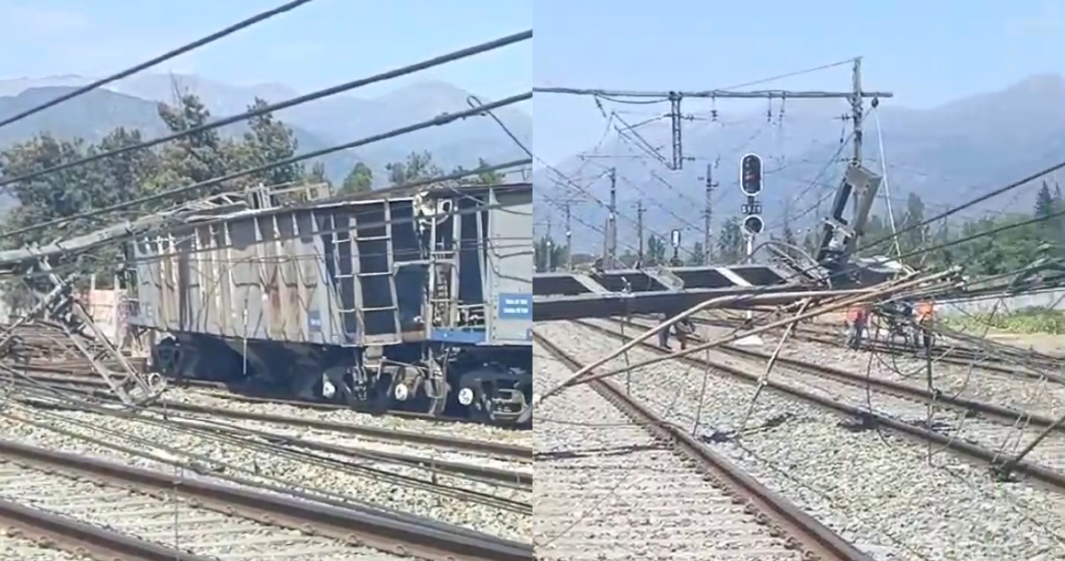 Tren se descarrila en Paine y genera daños de infraestructura: EFE anunció parcialidad de servicios