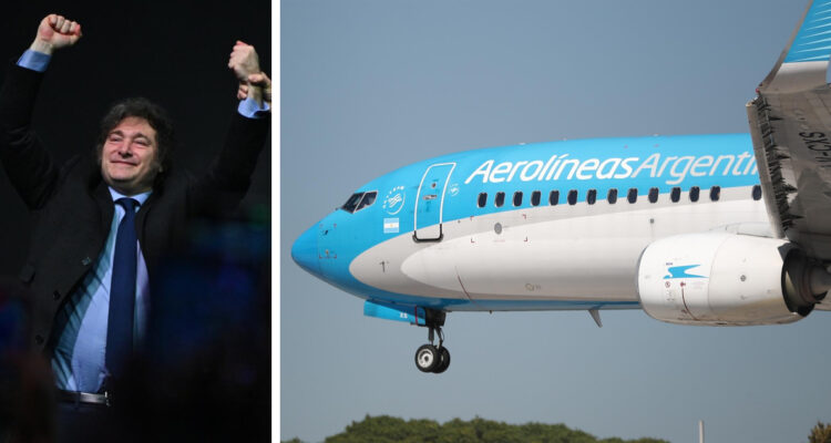 Aerolíneas Argentinas está “sujeta a privatización”, según lo decretado por Javier Milei