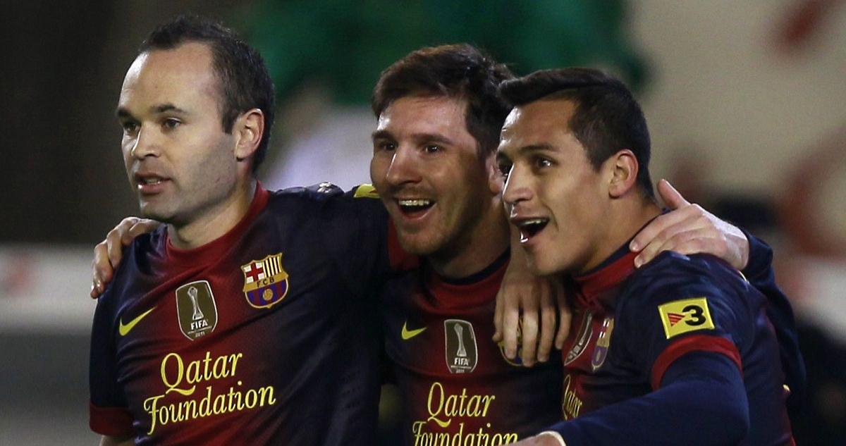 Andrés Iniesta y Alexis Sánchez