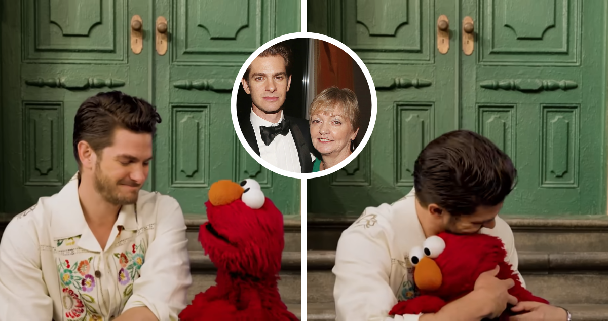 Andrew Garfield recuerda a su madre en conversación con Elmo de Plaza Sésamo: “La extraño mucho”