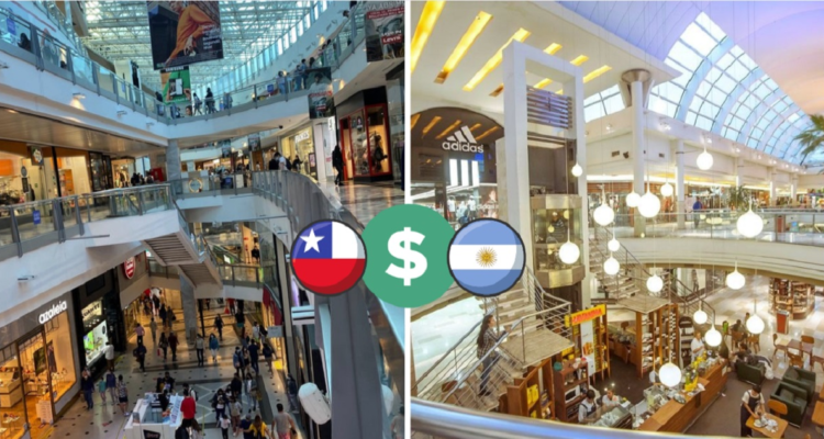 Tiendas de ropa en Chile y Argentina.