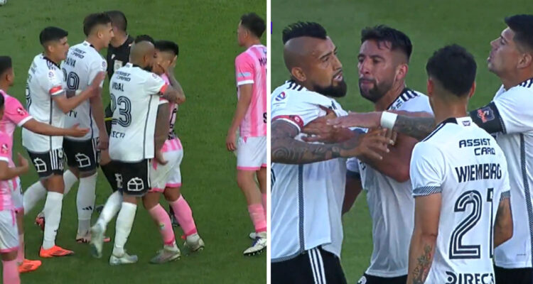 Arturo Vidal le apretó rostro a rival y vio la roja ante Magallanes: dejó con uno menos a Colo Colo