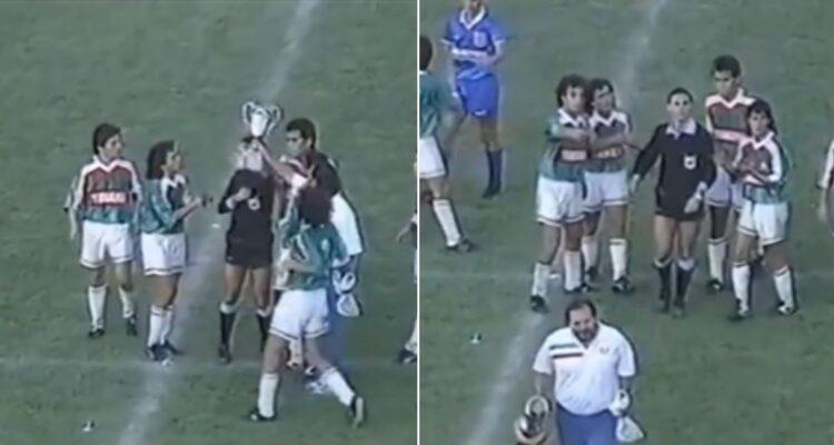 Kinesiólogo de Audax le entrega Copa al árbitro al sentirse perjudicado por arbitraje ante la U