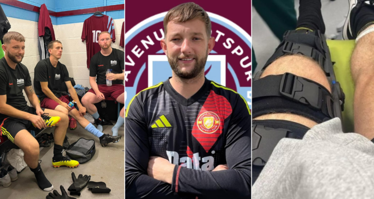 Brutal golpiza deja a arquero de Gales con una pierna rota.